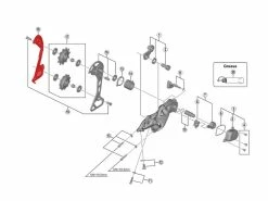 Shimano Chape Interne Pour Dérailleur SLX M7000 - Chape Moyenne